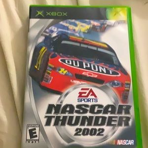 Vintage Y2K Original Xbox EA Sports NASCAR Thunder 2002 Video Game